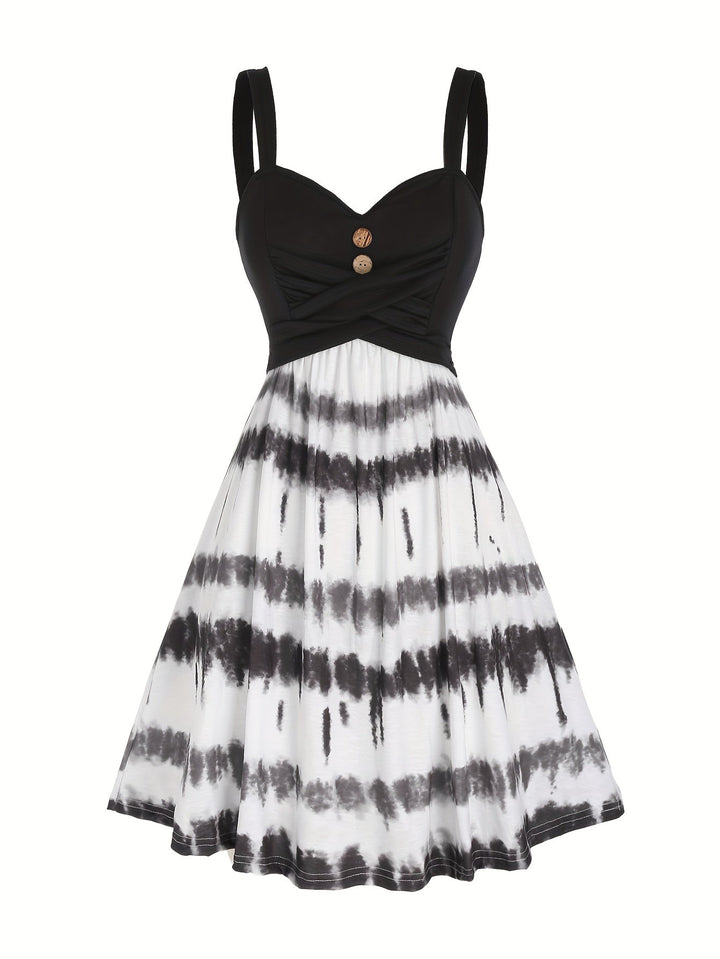 Gisele™ - Bequemes ärmelloses Sommerkleid mit Batikmuster