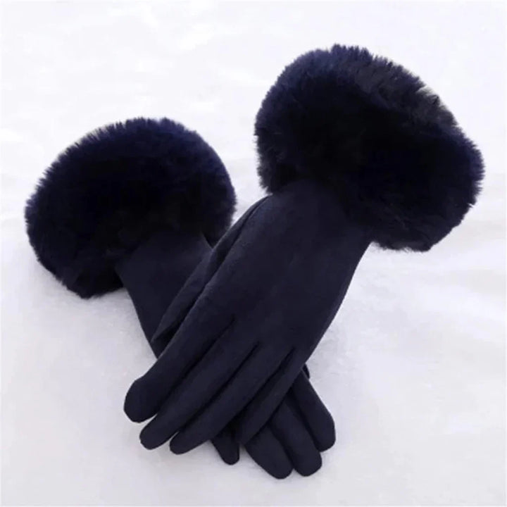 Winterhandschuhe mit Kunstfell