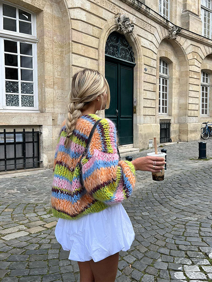 Aurelia | Damen Rundhals Langarmpullover
