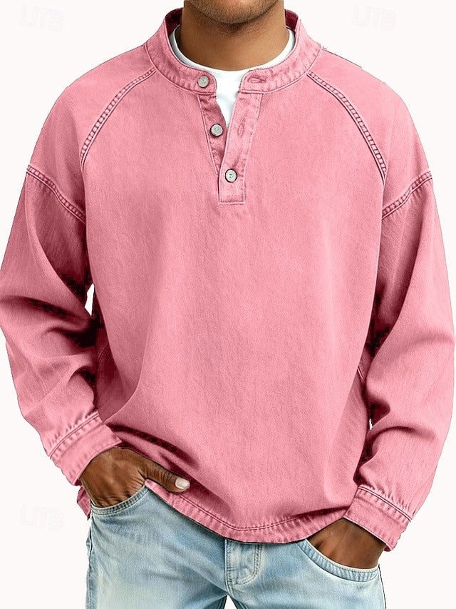 Amir | Gewaschenes Langarmshirt