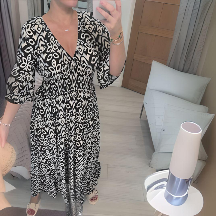 Karin™ - Boho Bedrucktes Kleid