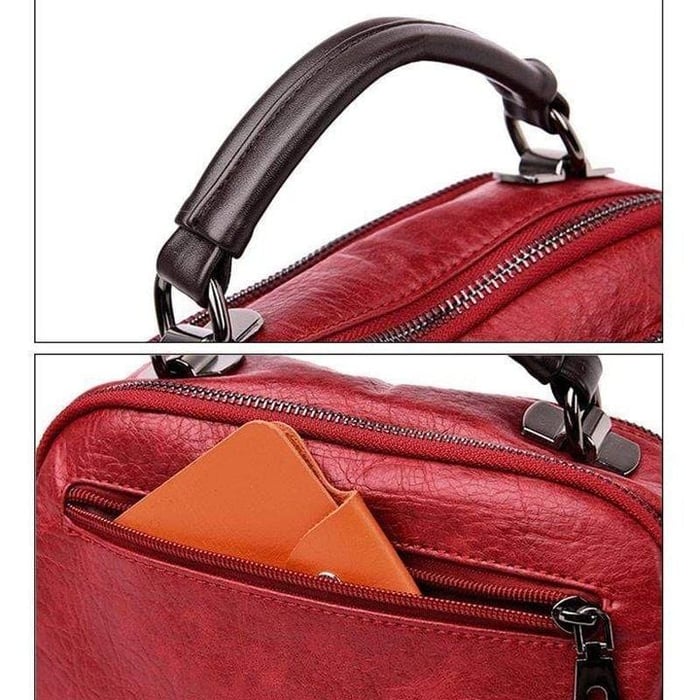 Finbjørg | Kleine und vielseitige Tasche in goldenem Cognac-Ton