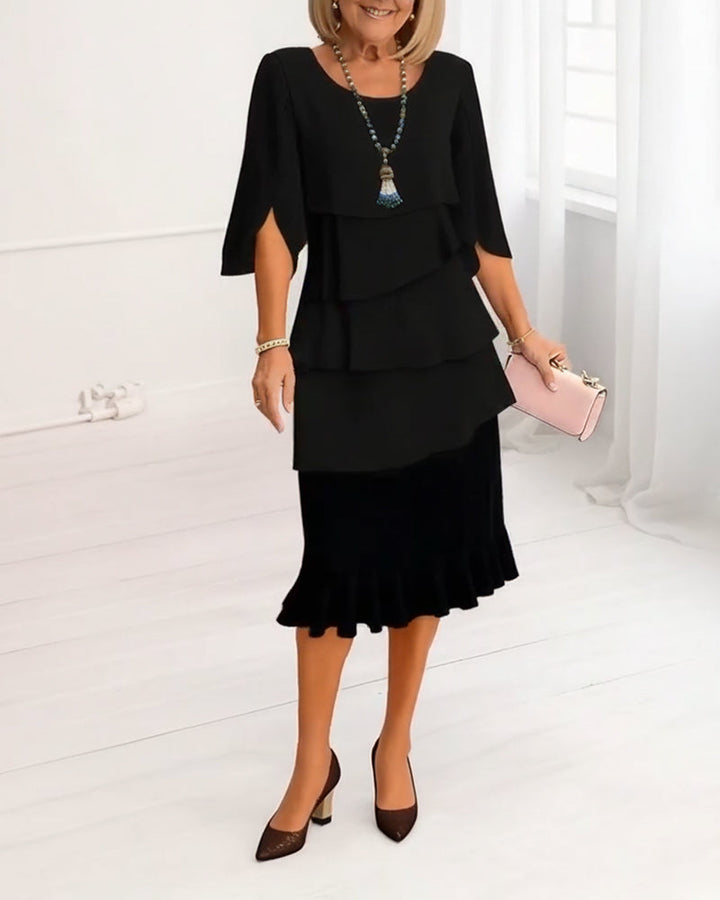 Patricia | Elegantes Komfort-Rüschendress