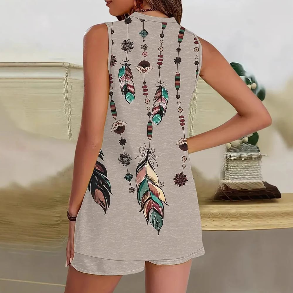 Vilma - Boho Feder Lounge Set