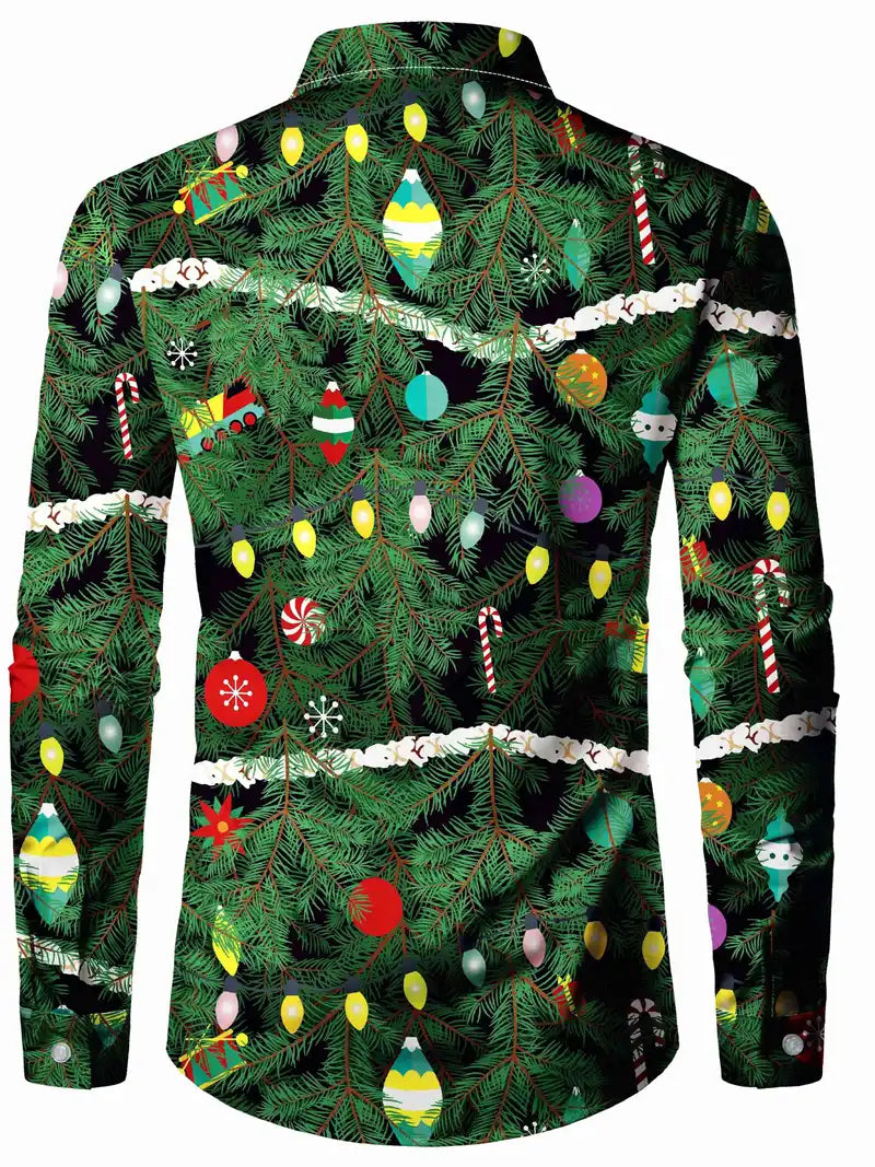 Weihnachten - Hemd Mit Baummuster