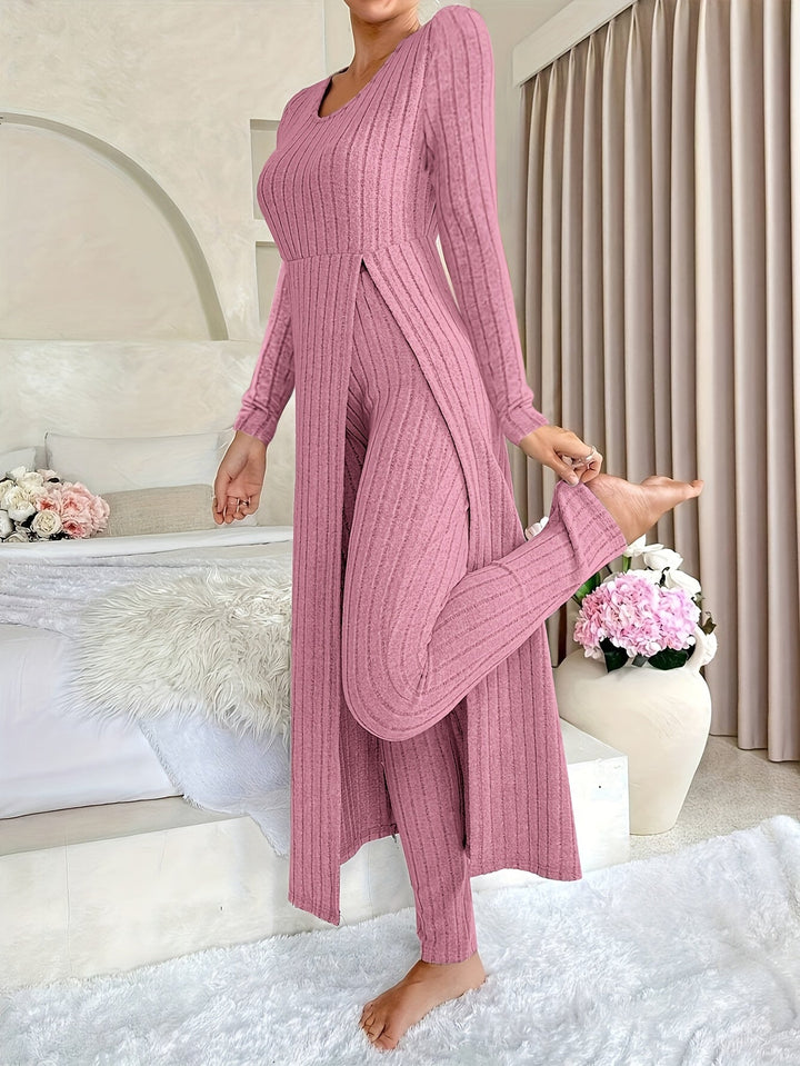Aldea™ - Gemütliches Zwei-Teile Ribbed Lounge Set