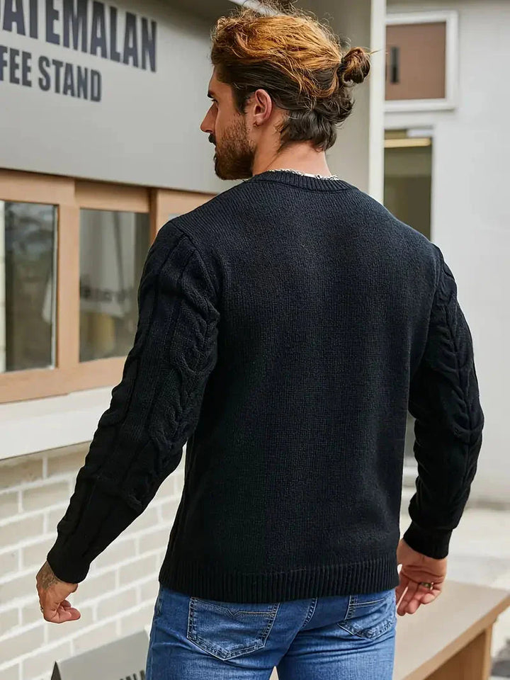 Brit & Boho™️ | Graphica Geo Strickpullover