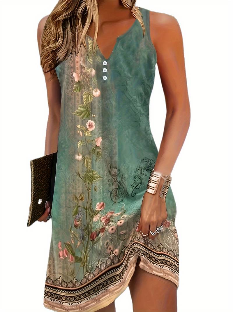 Dahlia™ – Ärmelloses, Bequemes Minikleid