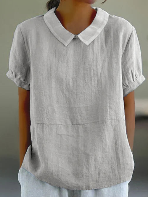Amalie ™ - Entspannt geschnittene Bluse mit Kragen