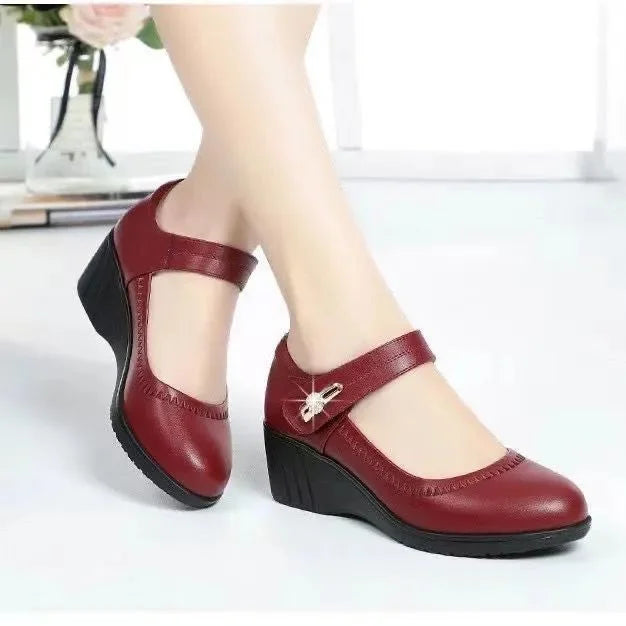 Lydia | Zapatos de cuña Mary Jane para mujer