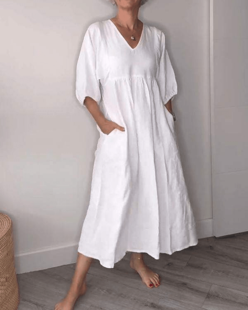 Corvalyn™ - Elegantes Fließendes Maxikleid