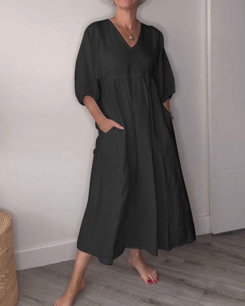 Corvalyn™ - Elegantes Fließendes Maxikleid