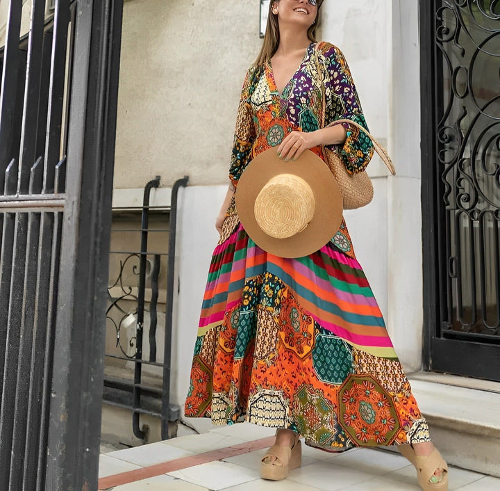 Schickes Bohemian-Eleganz-Kleid