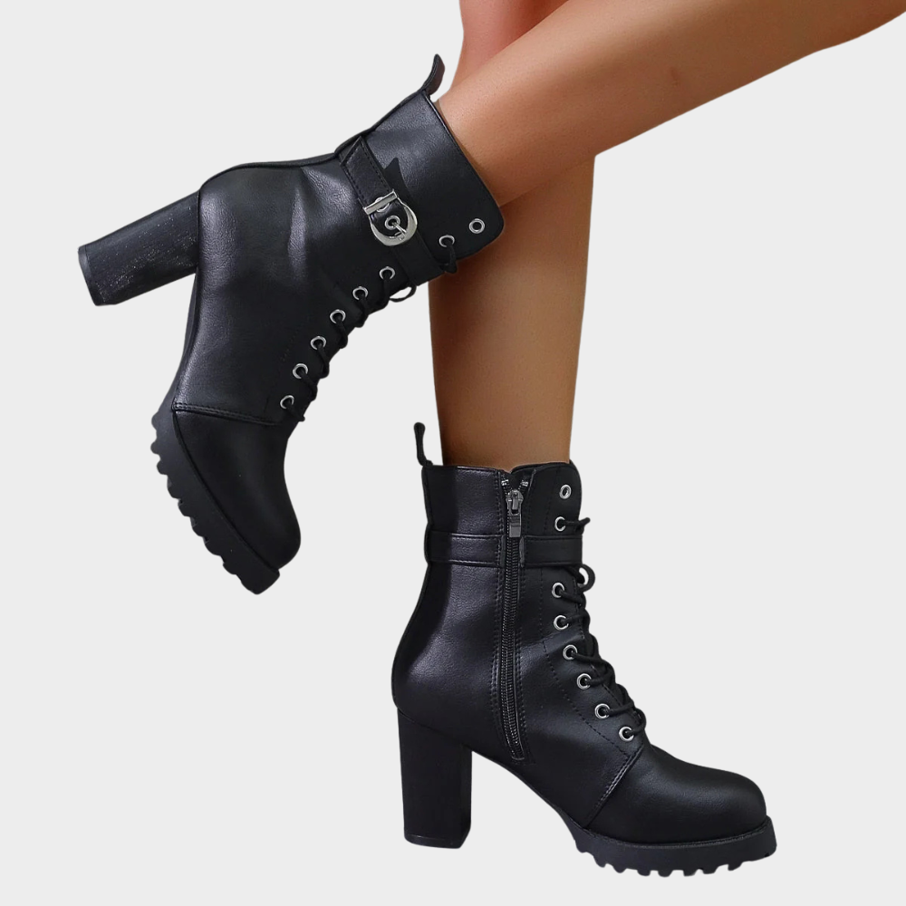 Quinn | Stiefeletten mit ausgestelltem Absatz
