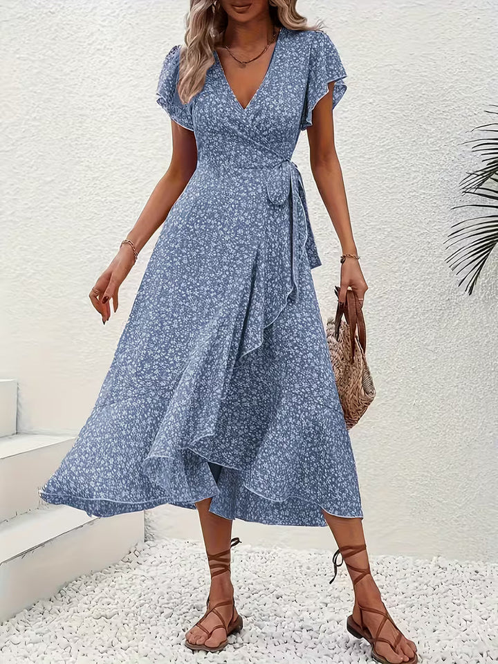 Elara | Fließendes, Bauch-umspielendes Wickelkleid