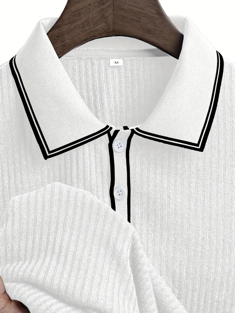 Emilio™ - Herren maßgeschneiderte gerippte Polo