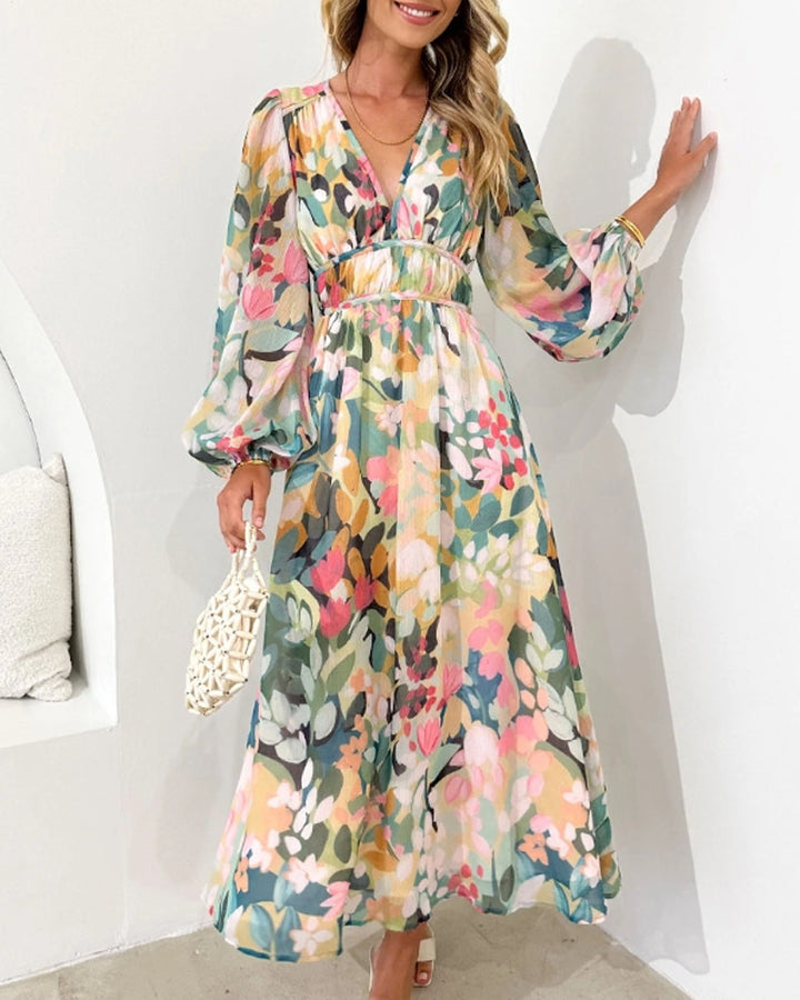 Sofie™ - Elegantes Geblümtes Kleid
