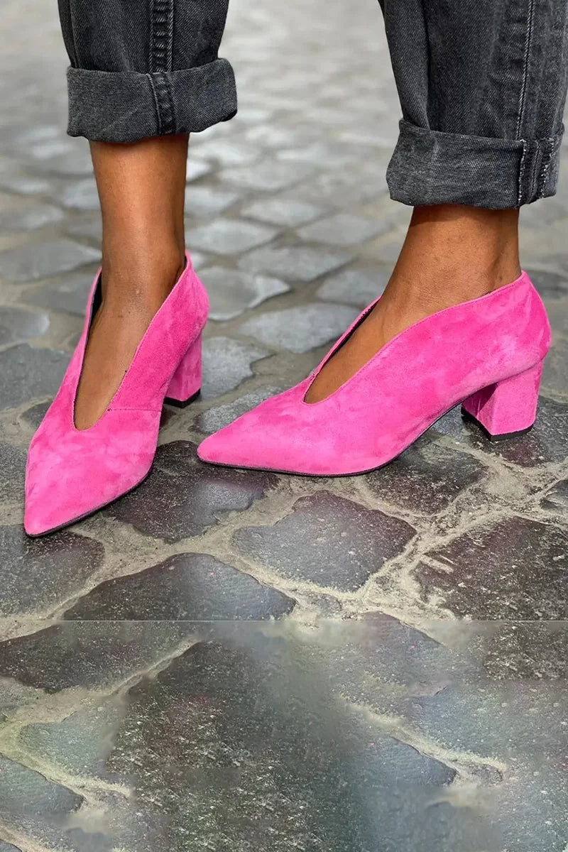ELEGANTE BLOCK-ABSATZ-PUMPS