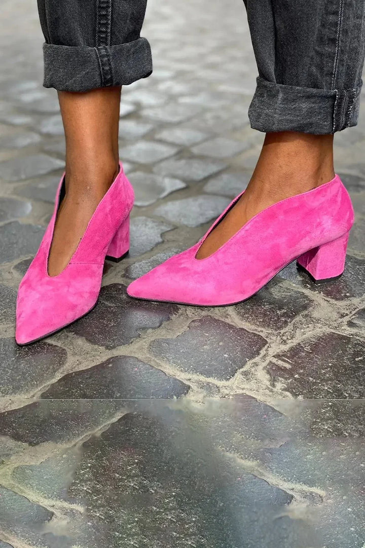 ELEGANTE BLOCK-ABSATZ-PUMPS
