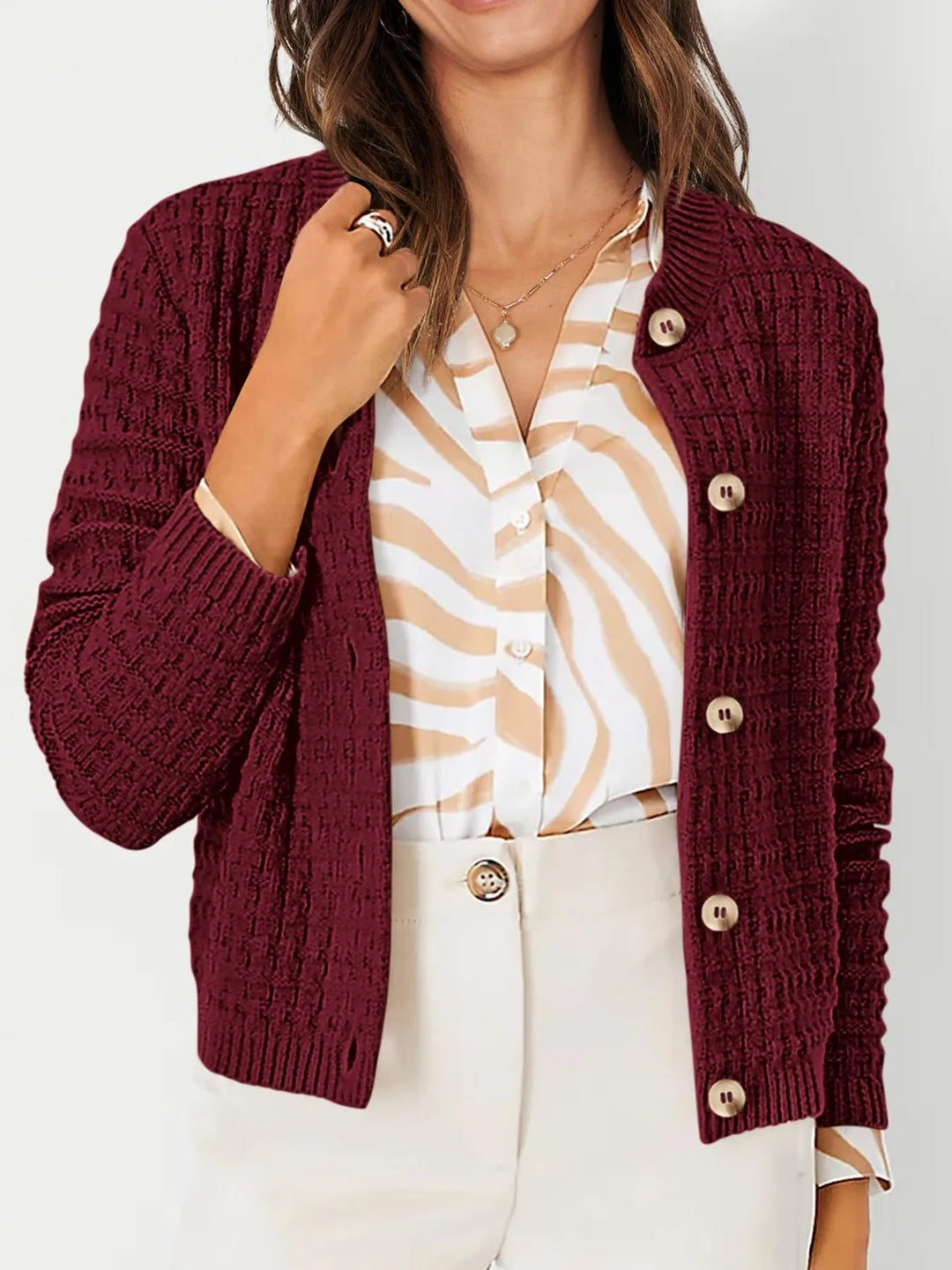 Harper™ - Strickjacke mit Knopfleiste