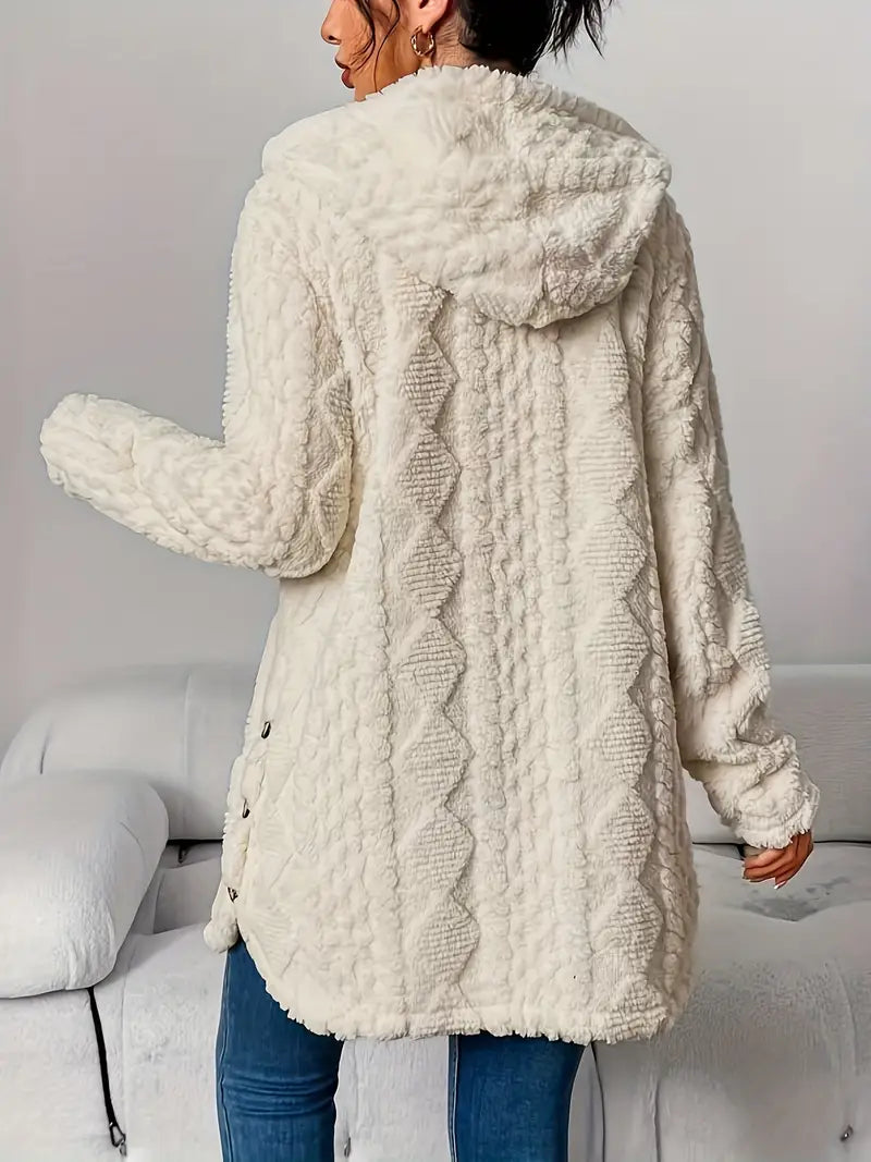 Chloe™ - Plüsch-Hoodie-Cardigan