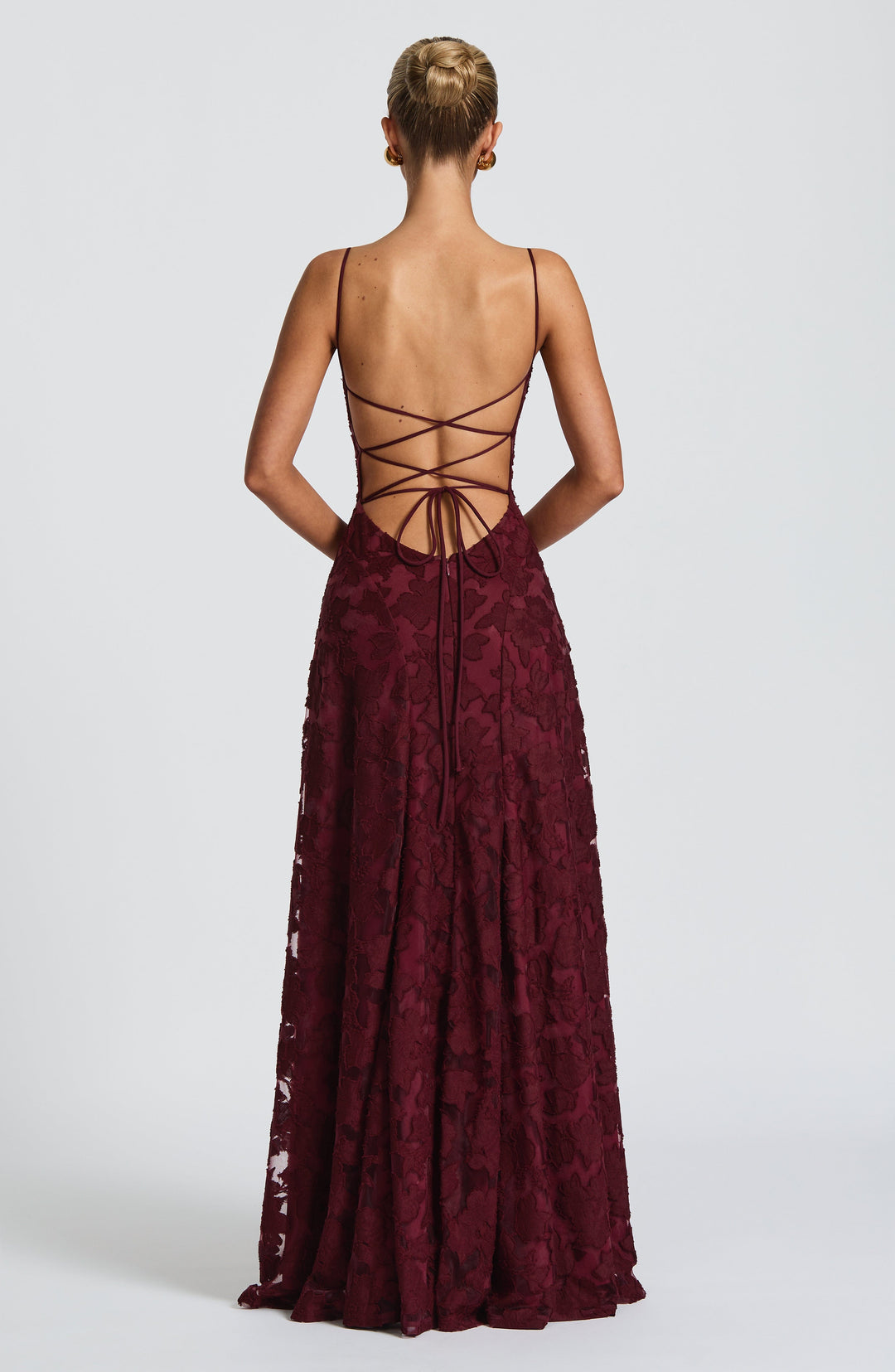 Maxikleid für Damen mit Schnürdetail