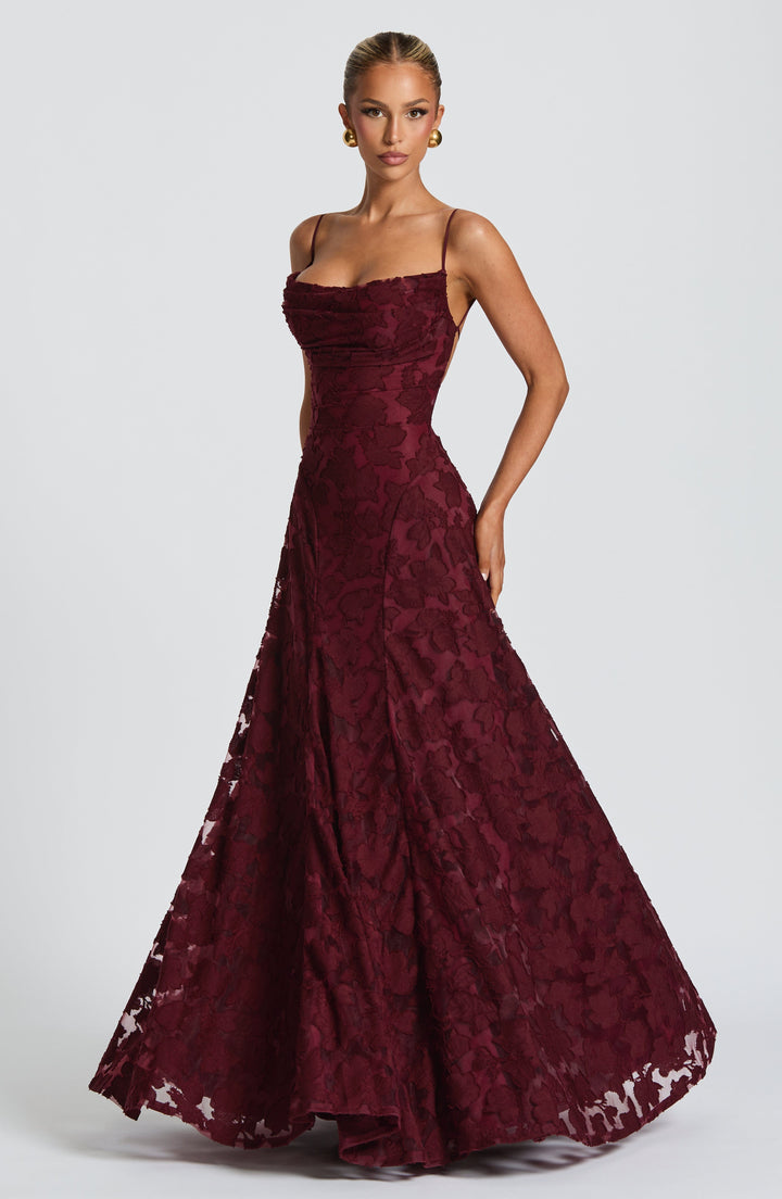 Maxikleid für Damen mit Schnürdetail