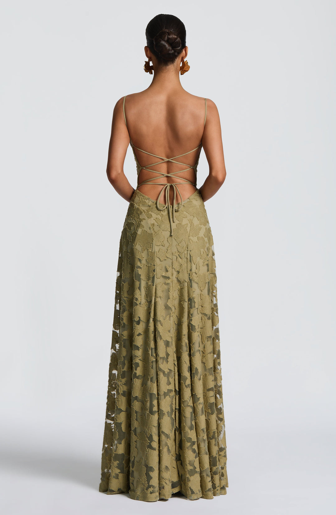 Maxikleid für Damen mit Schnürdetail