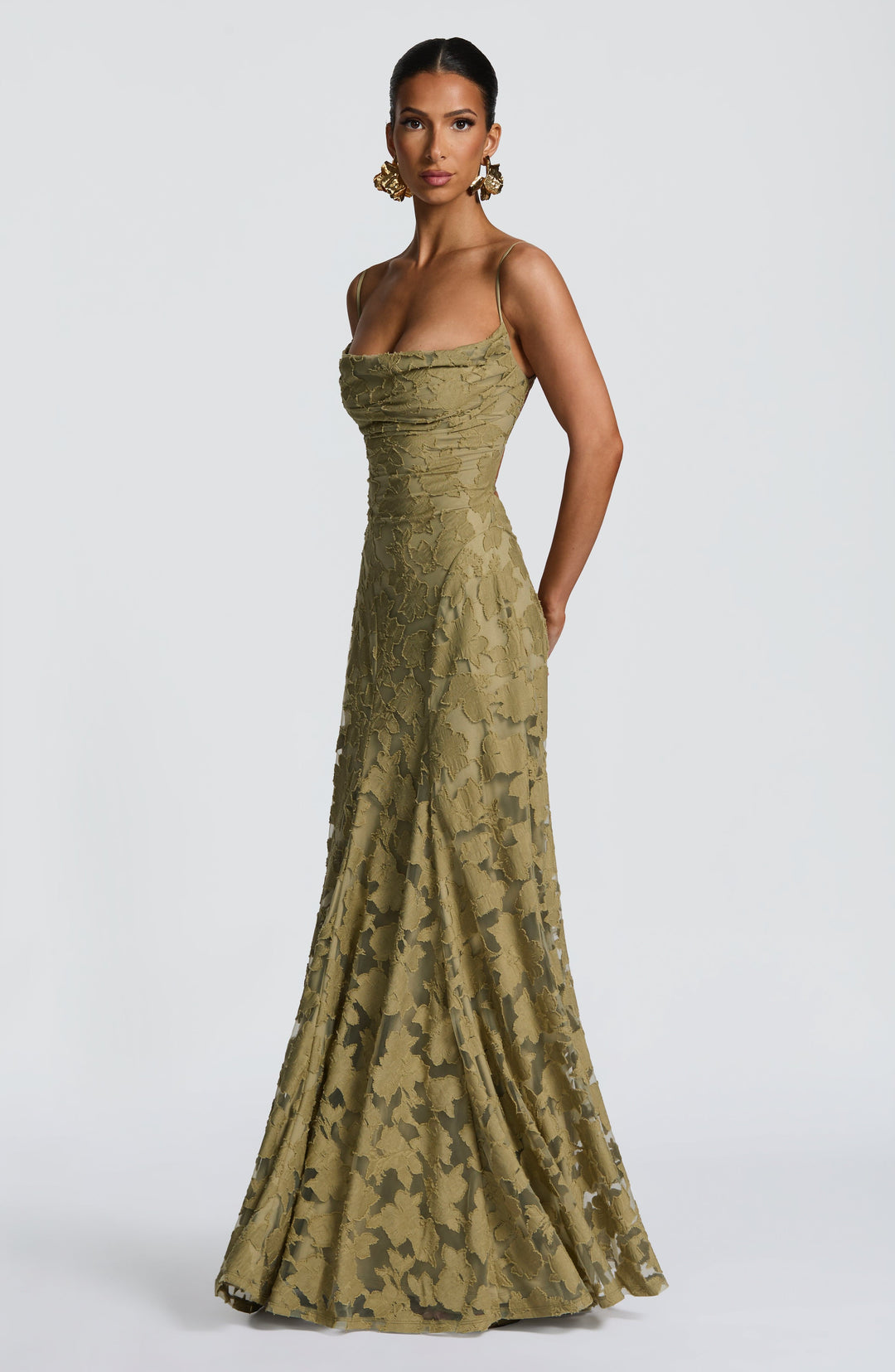 Maxikleid für Damen mit Schnürdetail