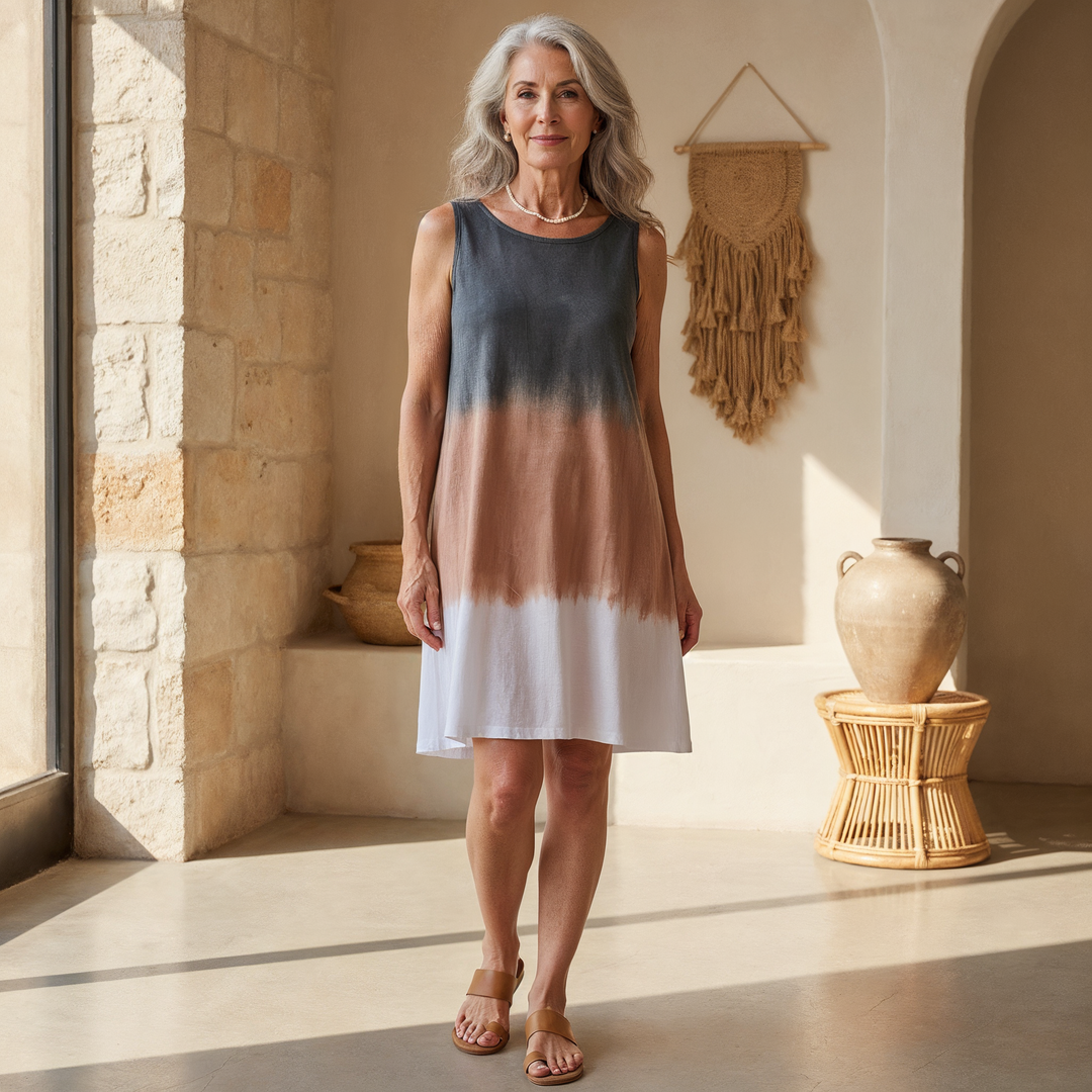 Vionette - Lässiges Gradient Kleid