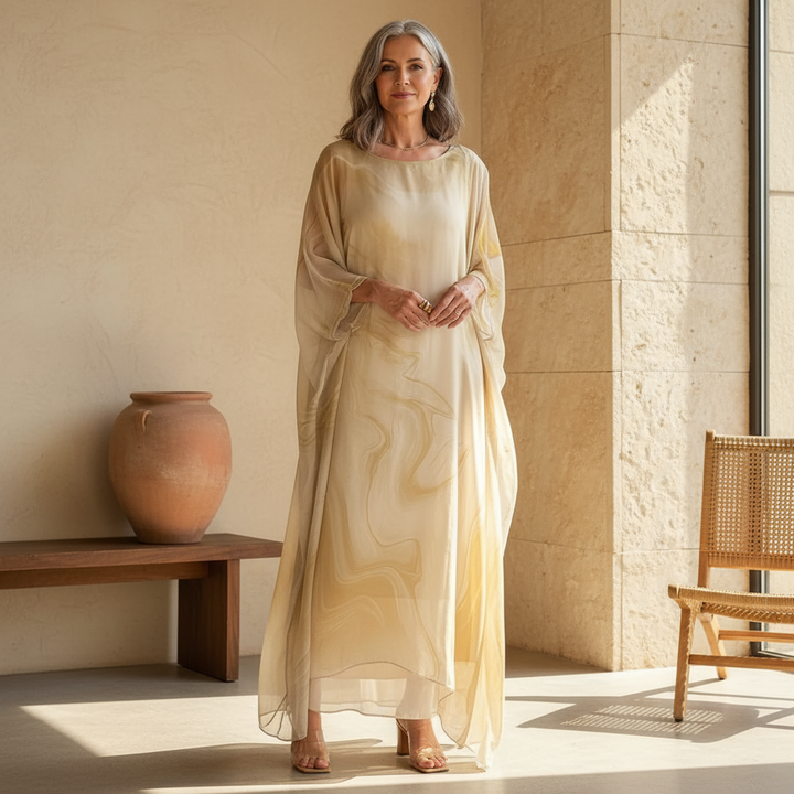 Paetyn - Charmantes Seiden-Chiffon-Kleid