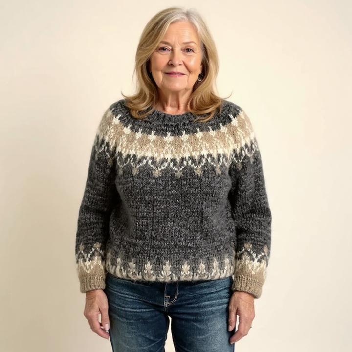 Samantha | Vintage Isländischer Pullover