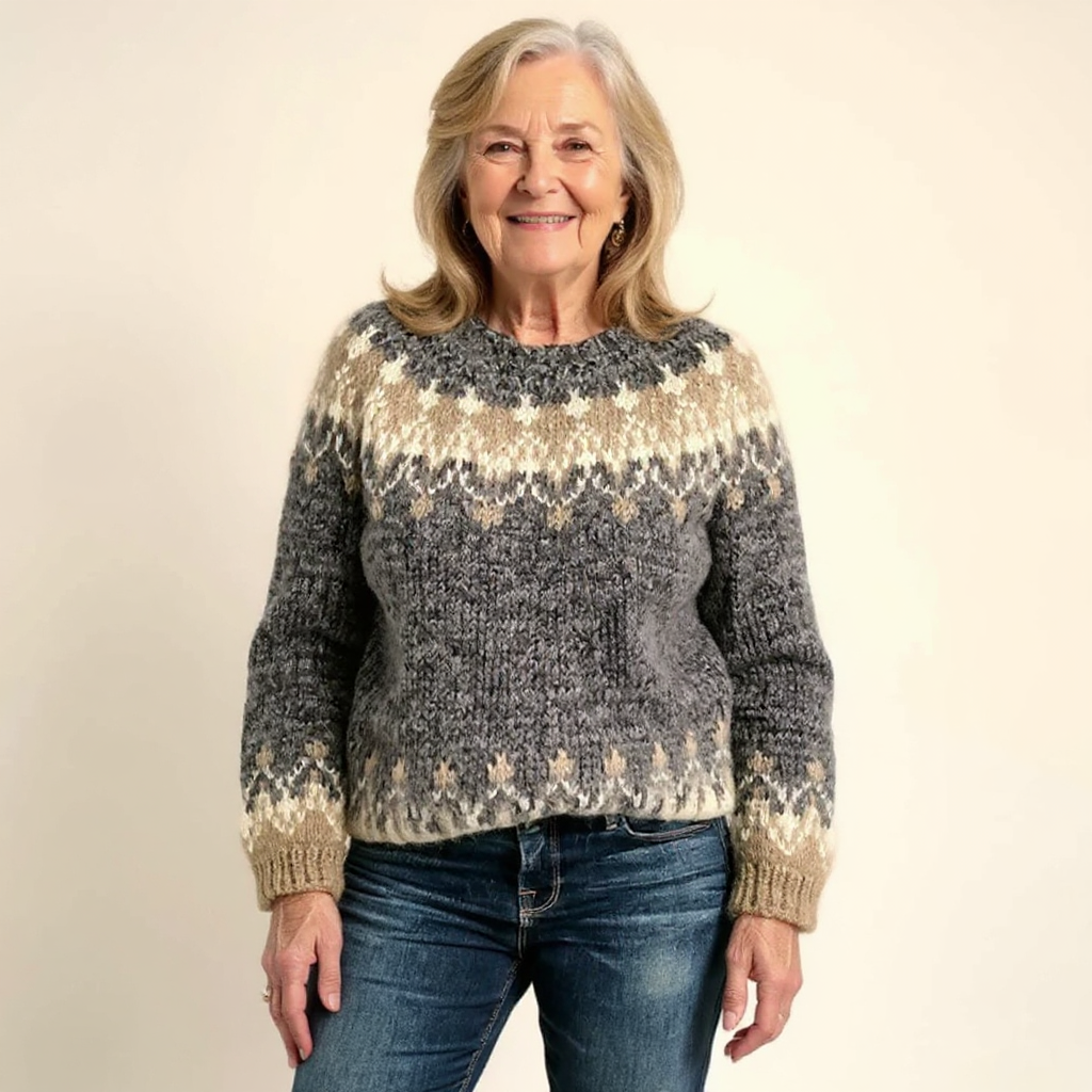 Samantha | Vintage Isländischer Pullover