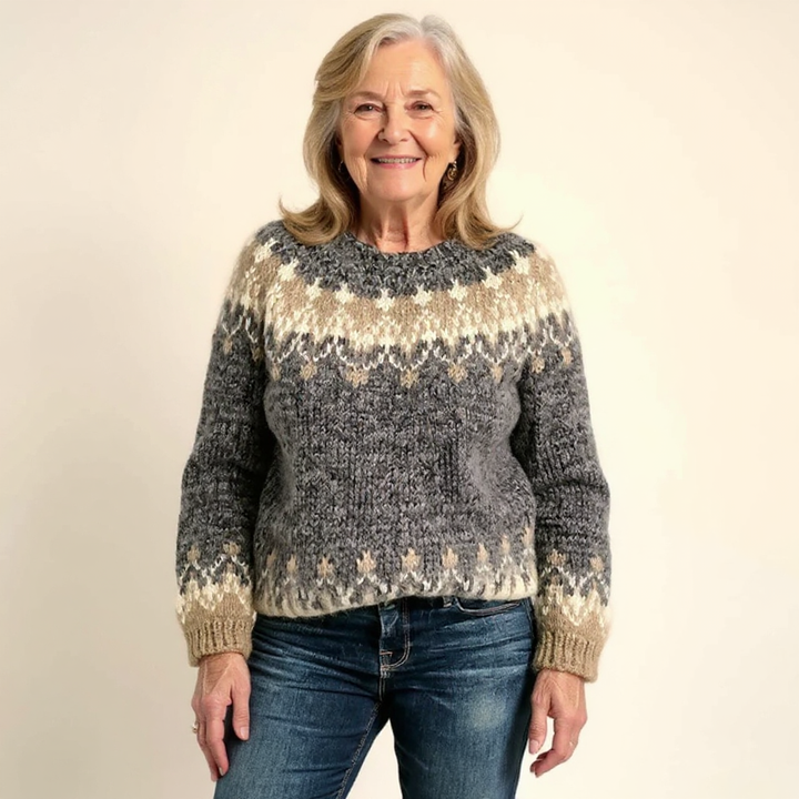 Samantha | Vintage Isländischer Pullover