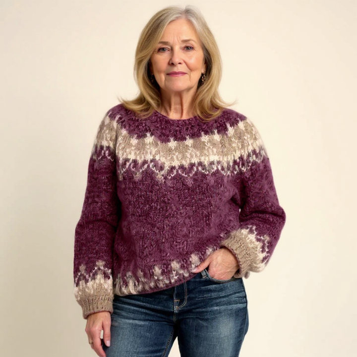 Samantha | Vintage Isländischer Pullover