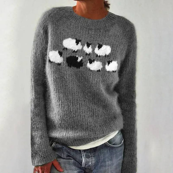 Lina™ - Bequemer süßer Schafpullover
