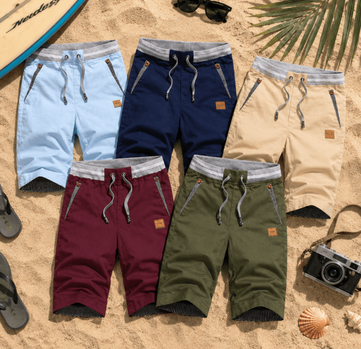 Eden | Pantaloncini al ginocchio con coulisse e tasche