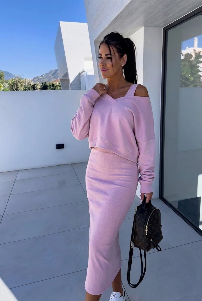 Andrea™ - Lässiges Sweatshirt und Kleid Set
