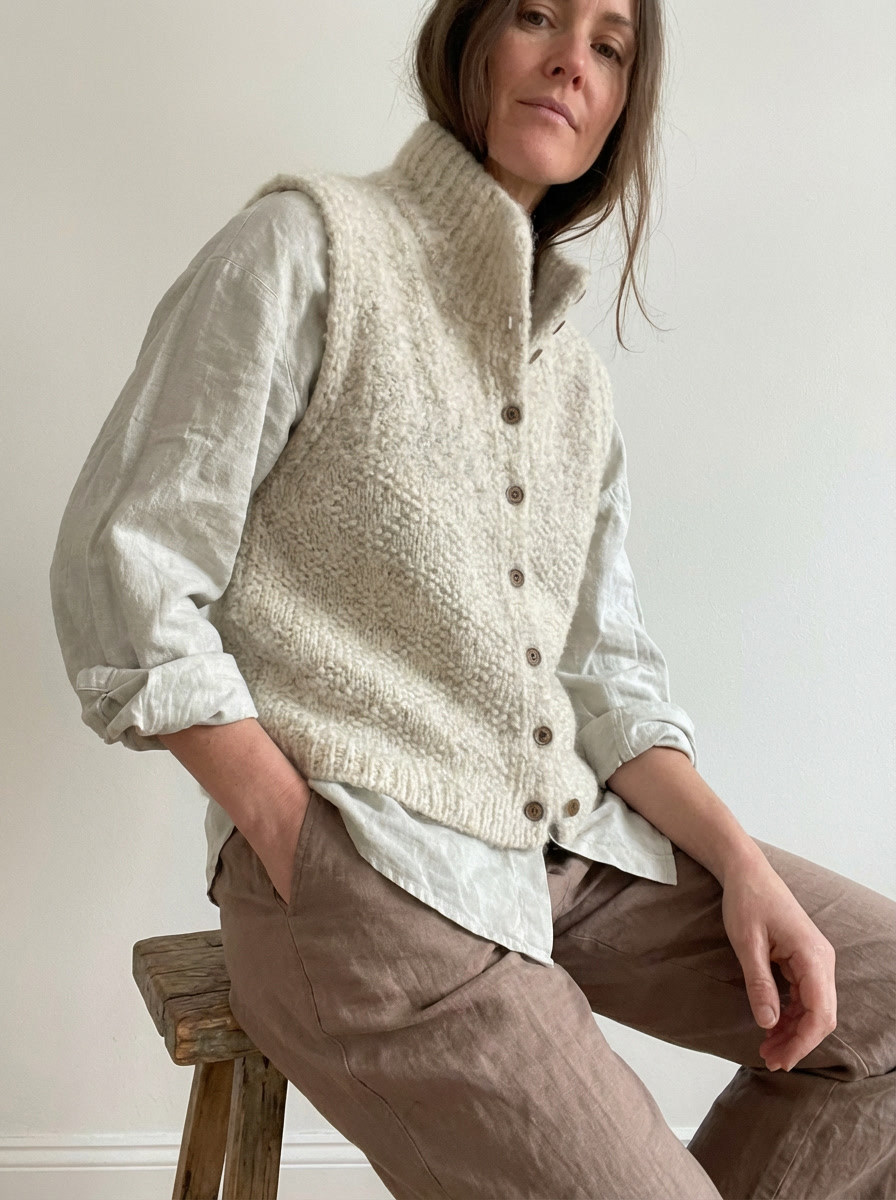 Ingrid™ - Eleganter Cardigan Ohne Ärmel