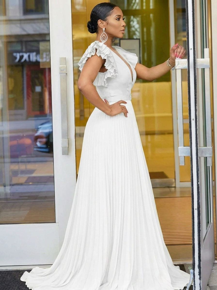 Maud™ - Kleid mit V-Ausschnitt