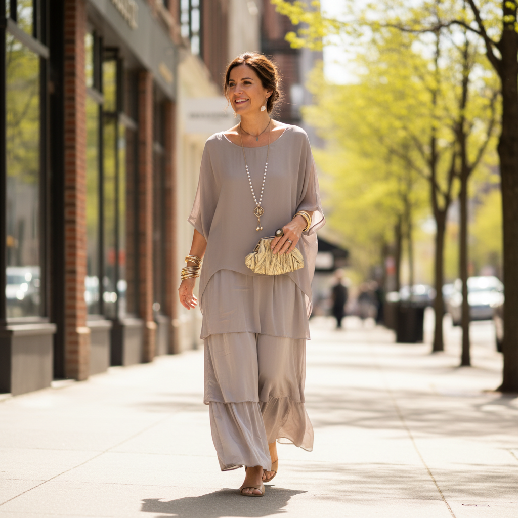 Susan™ | Elegantes, langes, fließendes Kleid