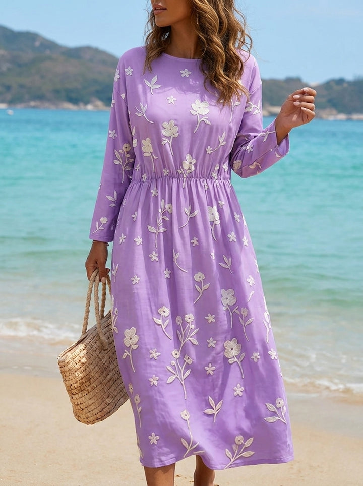 Ella | Besticktes Mid-Sleeve Kleid
