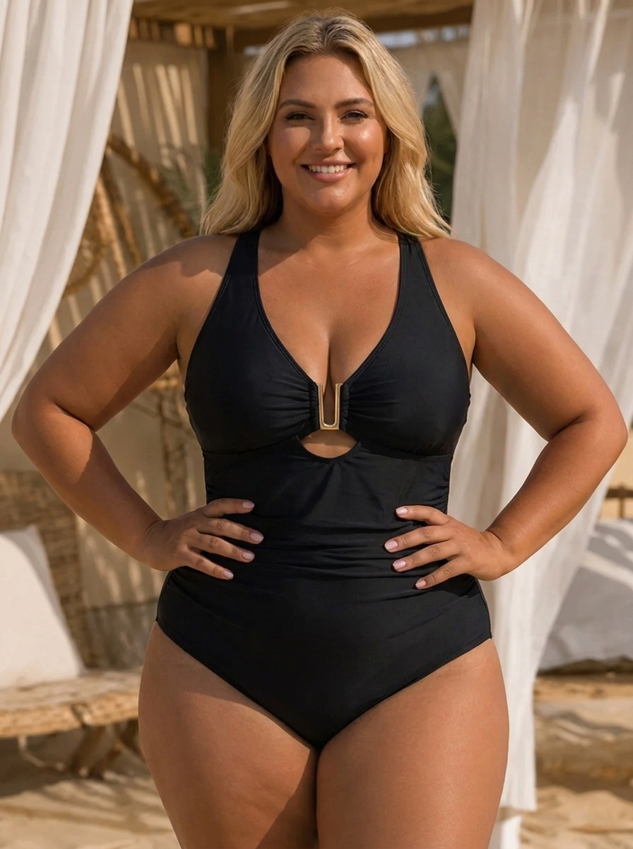 Danielle | Bequemes Sommer-Tankini-Set für Damen in großen Größen