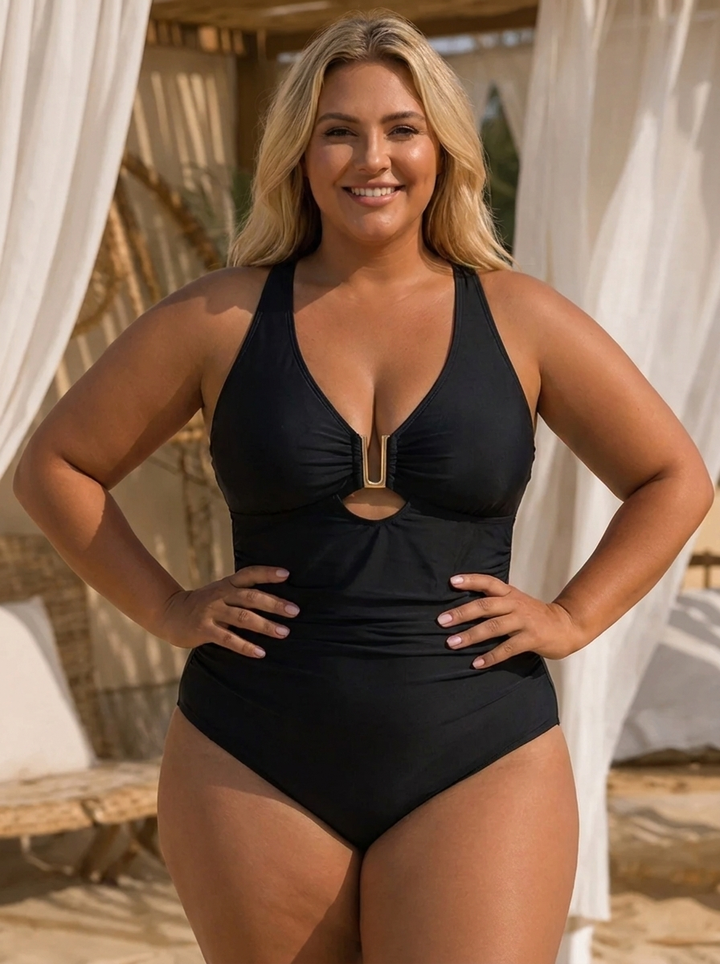 Danielle | Bequemes Sommer-Tankini-Set für Damen in großen Größen
