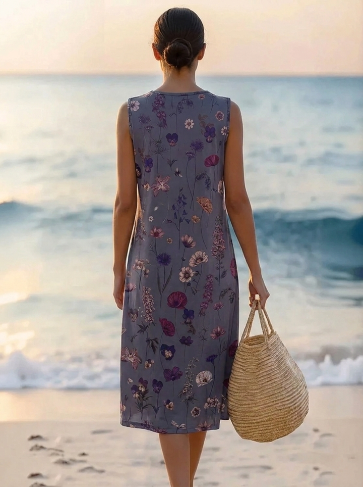 Sarita™ – Vintage Floral Midikleid