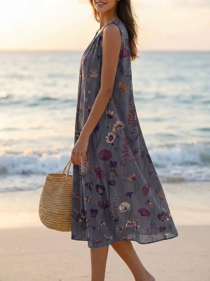Sarita™ – Vintage Floral Midikleid