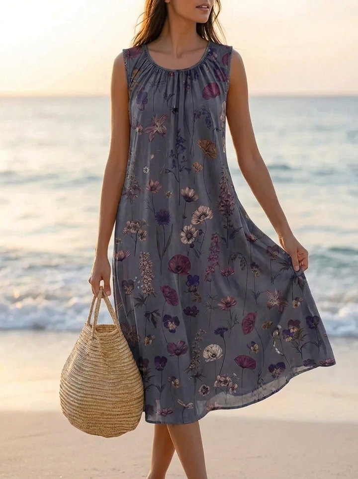 Sarita™ – Vintage Floral Midikleid