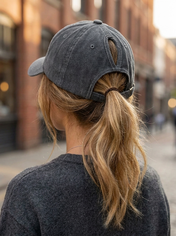 Cappellino da baseball a coda di cavallo con protezione UV