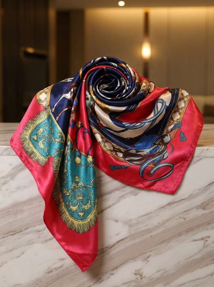 Damen Schal mit floralem Muster