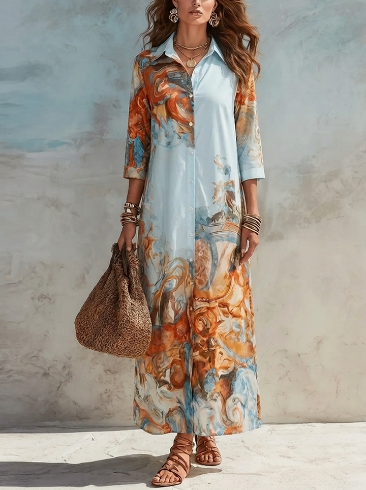 GLORIA | Maxivestido elegante de estilo paisley
